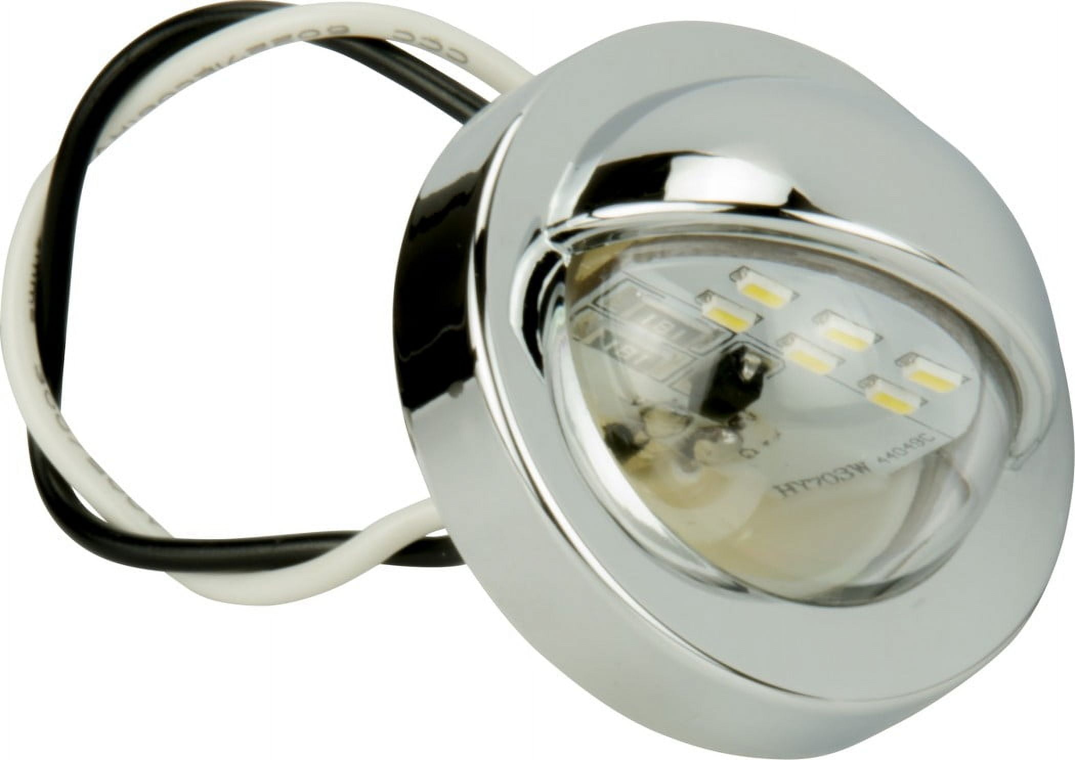 (2 pack) Hopkins Towing Solutions LED Automotive Snap-in Vehicle License Exterior Light or Utility Light, Round, B165