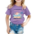 thumbnail image 1 of Hiiyo T-Shirt d'Été pour Grandes Filles, Manches Courtes, Graphique pour Enfants, 1 of 3