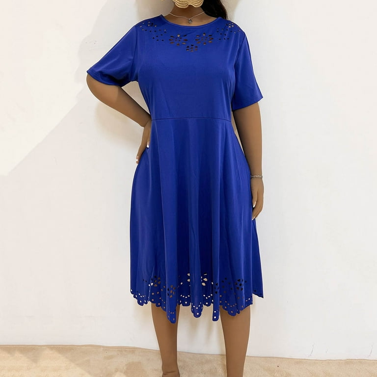Fashion Solid Hollow Hanging Neck Shift Dress Fashion Solid Hollow Hanging Neck Shift Dress