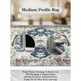 thumbnail image 3 of Lahome Decor 2'x8'Vintage Runner Rug,Washable Distressed Hallway Runner,Washable Rug,Traditional Mat Distressed Indoor Foldable Ultra-Thin Rug Retro Accent Rug,Floral Print Rug Non Slip Carpet,Blue, 3 of 8