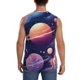 thumbnail image 4 of Balery Planet Pastel Galaxy Camisetas sin mangas para hombre, absorbe la humedad y protege contra el mal olor.-Small, 4 of 7