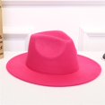 thumbnail image 1 of Sombrero Outback de fieltro de lana triturable para mujer Sombrero Panamá ala ancha ER, 1 of 2