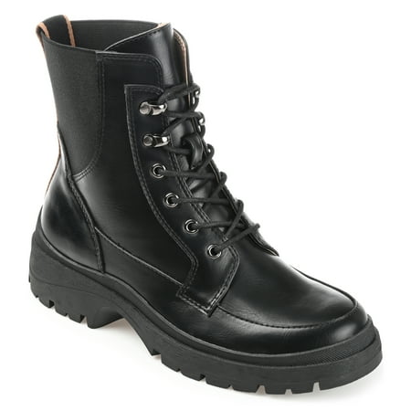 

Journee Collection Womens Hallam Round Toe Block Heel Hiker Booties