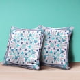 thumbnail image 3 of Amrita Sen Designs  20 x 20 in. Paisley Leaf Geo Suede Zippered Pillow with Insert - Multi Color, 3 of 5