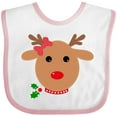 thumbnail image 3 of Inktastic girl reindeer Boys or Girls Baby Bib, 3 of 4