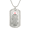 Military Chain (Gold), variant on Nurse's Prayer Dog Tag Necklace Stainless Steel 24" Chain Silver Tone or Gold Tone
