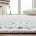 thumbnail image 6 of SAFAVIEH Boston Angelica Diamond Trellis Cotton Area Rug, Grey, 4' x 4' Square, 6 of 9