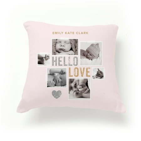 Hello Love Personalized Baby Pillow, Multiple Sizes