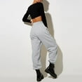 thumbnail image 5 of Resicozy Petite Sweatpants for Women Trendy Elastic Waist Bottom Lounge Pant Lightweight Baggy Joggers With Pocket Gray XL, 5 of 6