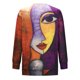 thumbnail image 5 of ICHUANYI Liquidación Mujeres Moda Impreso Casual Cuello Redondo Manga Larga Suelta Camiseta Blusa Tops ICHUANYI WER202308230503, 5 of 8