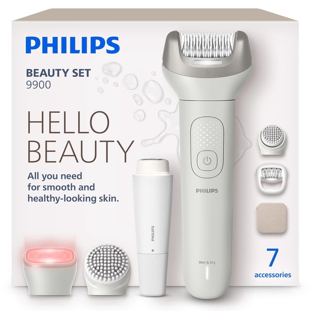 Set de belleza Philips todo en uno para cuerpo y rostro BRE738/00