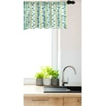 thumbnail image 3 of Ambesonne Modern Window Valance, Geometric Circles Triangles, 42" x 12", Avocado Green Sea Blue, 3 of 3