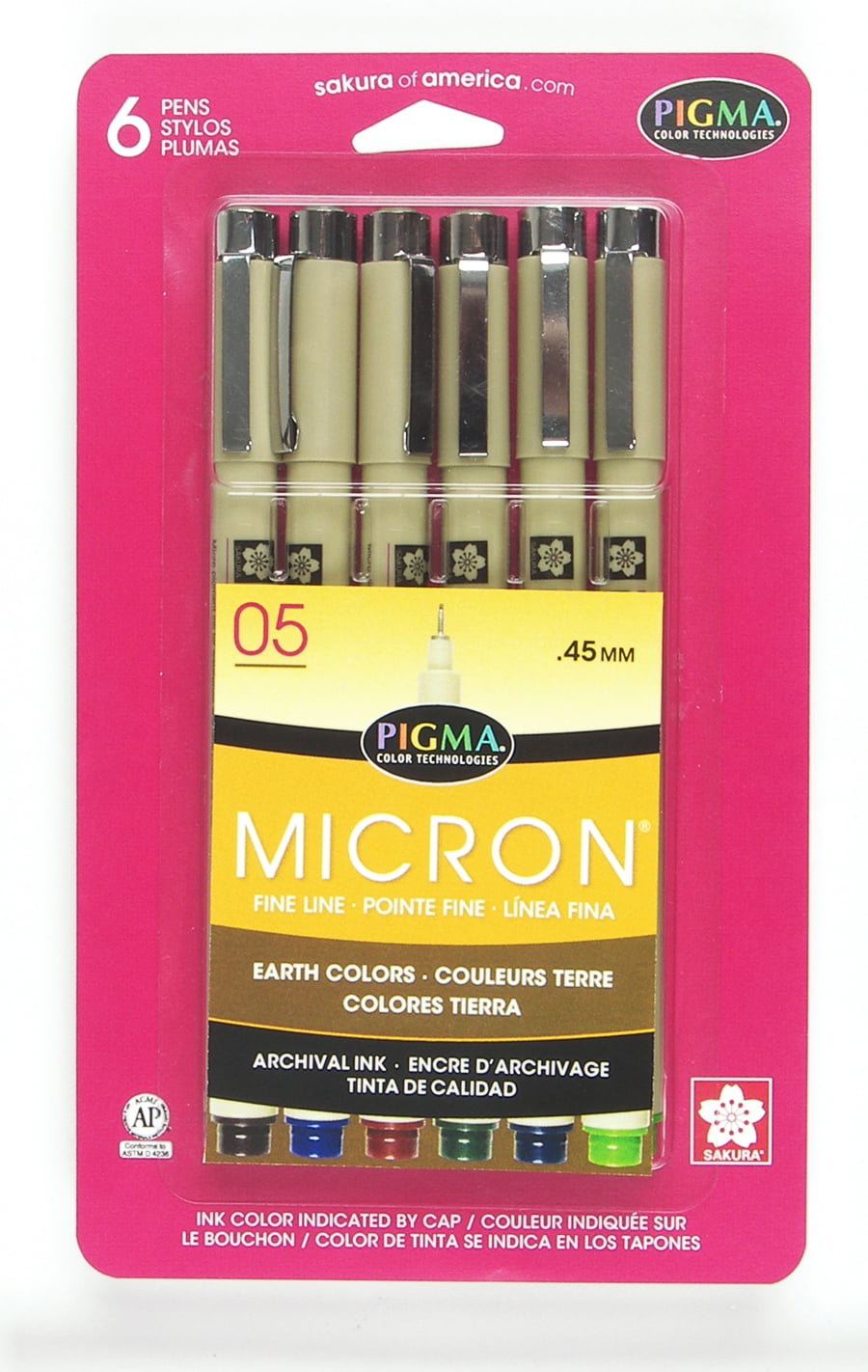 0.45-mm Chisel Tip Sepia; Sakura Coloring Drawing Pen Sakura Pigma Micron # 05 Ink Pen
