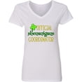 thumbnail image 3 of Inktastic Official Shenanigans Coordinator St. Patrick's Day Women's V-Neck T-Shirt, 3 of 5