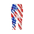 thumbnail image 5 of Wiyuqeen Women's American Flag Capri Leggings High Waist Stretchy Yoga Leggings Red White and Blue Tight Pants Plus Size Beach Leggings, 5 of 5