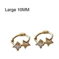 thumbnail image 3 of maskred Two Size Options For These Stunning Silver Earrings Llightweight And Gift Gold 10MM 1Set, 3 of 6
