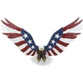 thumbnail image 2 of Ebros Gift Patriotic Wings of Glory American Flag Tattoo Bald Eagle Wall Sculpture, 2 of 8