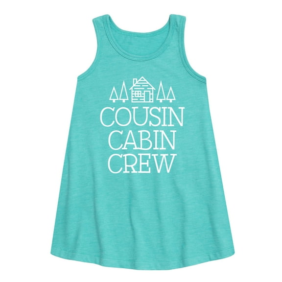 Instant Message - Cousin Cabin Crew - Vacation - Toddler & Youth Girls A-line Dress
