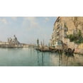 thumbnail image 3 of Emilio Sánchez-Perrier 18x12 Black Modern Framed Museum Art Print Titled - At the Mouth of the Grand Canal, Santa Maria Della Salute in the Distance (1885), 3 of 5