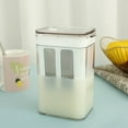 thumbnail image 2 of CIVG Greek Yogurt Strainer 1100ML Fine Mesh Yogurt Filter with Clear Lid Compact Cheese Yogurt Whey Separator Food Grade Yogurt Parfait Strainer for Making Thick Greek Yogurt Coffee Juice-clear-, 2 of 10