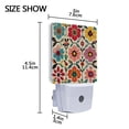thumbnail image 4 of Yayeee LED Night Light for The Home Plug in With Light Sensors 2 Pack, Colorful Flowers, 4 of 6