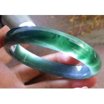Icy Green Natural A JADE Jadeite Bangle Bracelet 59 mm 684181 TN