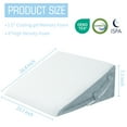 7.5 Inch Adjustable Bed Wedge Pillow for Sleeping, Memory Foam Triangle