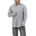 thumbnail image 5 of Sanmadrola Mens UPF 50+ Sun Protection Hoodie Fishing Shirts for Men Long Sleeve SPF Hiking Running Workout Thumbhole Shirt Hooded Quick Dry Lightweight, 5 of 8