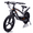 Black, variant on Track Seven 24V Kids Electric Dirt Bike, Ride on Mini Bike, 300W Super Power Motor, Up to 12.43 MPH, 16" Wheels, Adjustable Seat Height, Bright Headlight, Hand-Operated Brakes for Ages 5+, Blue