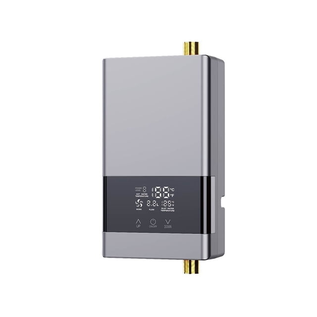 Instant Water Heater Bathroom Kitchen Wall Mounted Electric Water Heater LCD Temperature Display With Remote Control ,Digital Temperature Display