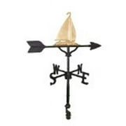 Montague Metal Products 200 Series 32 In. Gold Sailboat Weathervane