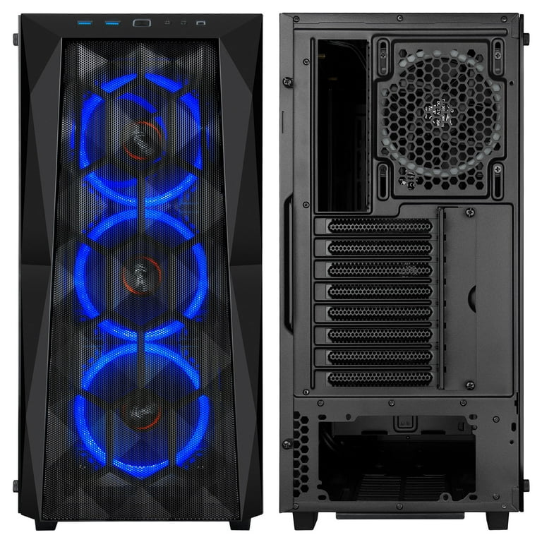 BLUE ROSEです Rosewill SPECTRA X-Blue ATX Mid Tower Gaming PC Case