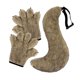 thumbnail image 3 of Juego de guantes y cola de bestia jinwen disfraz de fiesta temática Halloween, 3 of 8