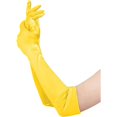 thumbnail image 5 of Xfvqtps Women Long Satin Gloves Solid Color for Christmas Party Dancing Evening Party Opera Yellow, 5 of 5