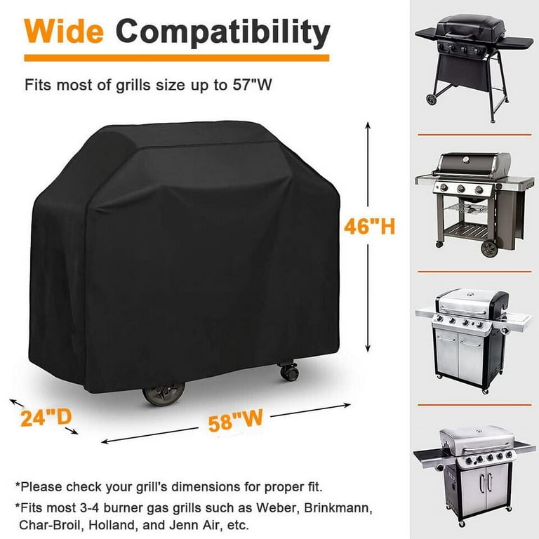 Outdoor Patio Garden Round Fire Pit Cover Waterproof Dustproof Grill BBQ Cover