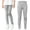 Grey, variant on Akiihool Girls' Pant Girl's Cotton Stretchy Elastic Waistband with Drawstring Closure Stretch Pants (Grey,8-9 Years)