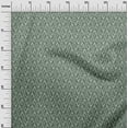 thumbnail image 3 of oneOone Cotton Cambric Olive Green Fabric Asian Block Quilting Supplies Print Sewing Fabric By The Yard 42 Inch Wide, 3 of 5