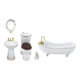 thumbnail image 2 of Juego de baño en miniatura Zulema Decoración de simulación 1:12 Espejo de baño, 2 of 8