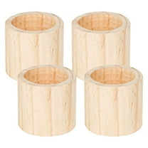 Antrader 4Pcs Round Bed Risers,Wood Risers,Furniture Risers for Couch/Sofa/Bed/Desk/Table(Rise up 3 Inch/7.6cm),Inner Diameter 1.77Inch