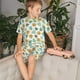thumbnail image 4 of Fotbe Tiger Leaves Pijama Estampada de 2 Piezas para Niños – Ropa de Dormir de Manga Corta Cómoda para Niños y Niñas, Camiseta y Shorts de Algodón-Small, 4 of 6