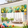 thumbnail image 2 of zhangmingg Easter Decorative Banner Heartfelt Celebration Party Sign for Home Festive Spring Holiday, 2 of 7