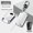 matte silver buckle, variant on For Toyota C 3 buttons key case CHR C-HR Prado Camry Avalon Prius Corolla RAV4 Avalon Keychain Zinc alloy+leather Key Holder