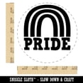 thumbnail image 2 of Pride Fun Rainbow LGBTQ Self-Inking Rubber Stamp Ink Stamper - Pink Ink - Large 1-1/2 Inch, 2 of 7