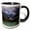 Black/White, variant on 3drose, Low Flying Clouds in the Valley in Alaska, 11oz Magic Transforming Mug