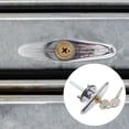 thumbnail image 1 of HEALEEP Garage Door 1 Set Silver Steel Wire T Handle Lock Option, 1 of 6