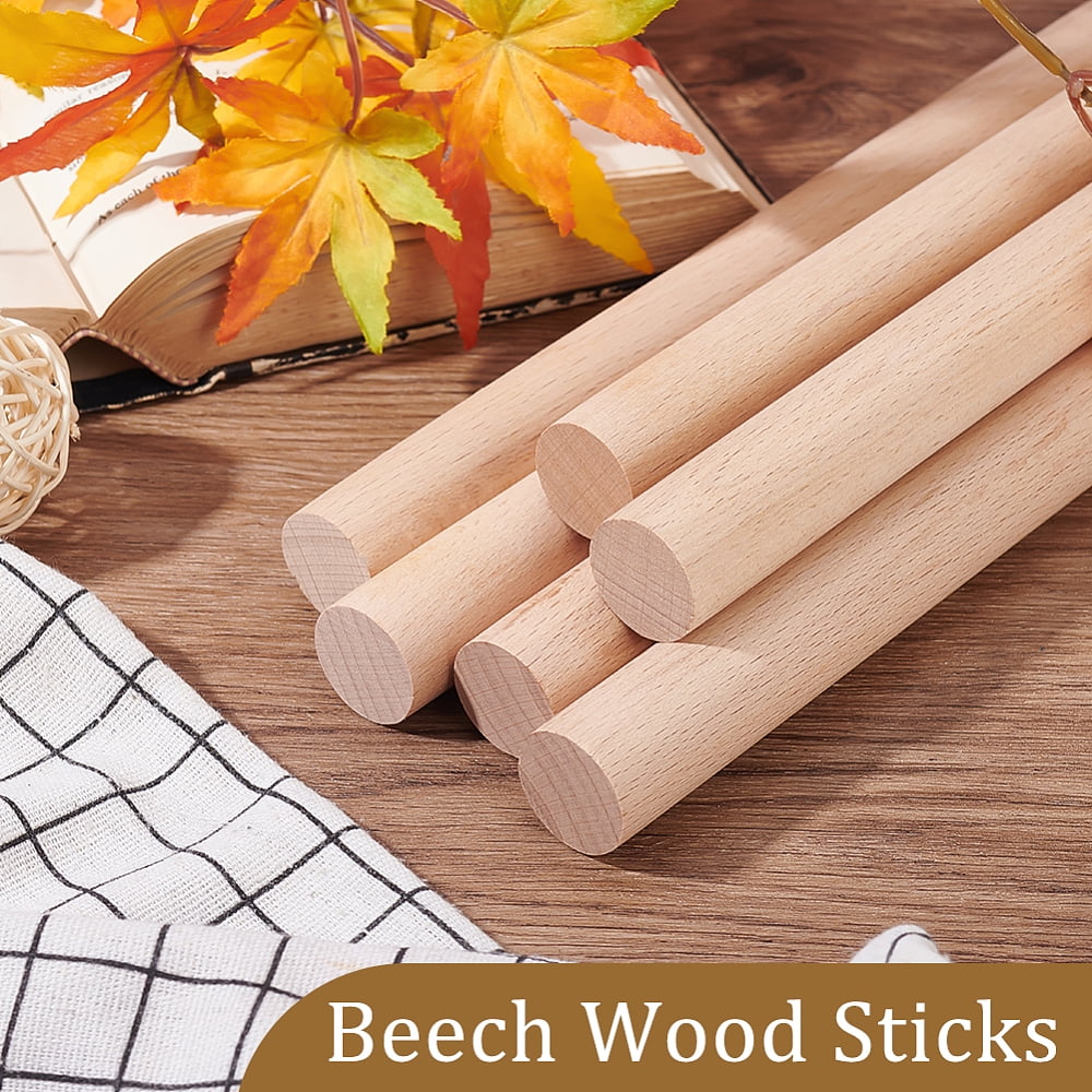 Beech Wood Sticks Craft Sticks PeachPuff 45x2.5cm