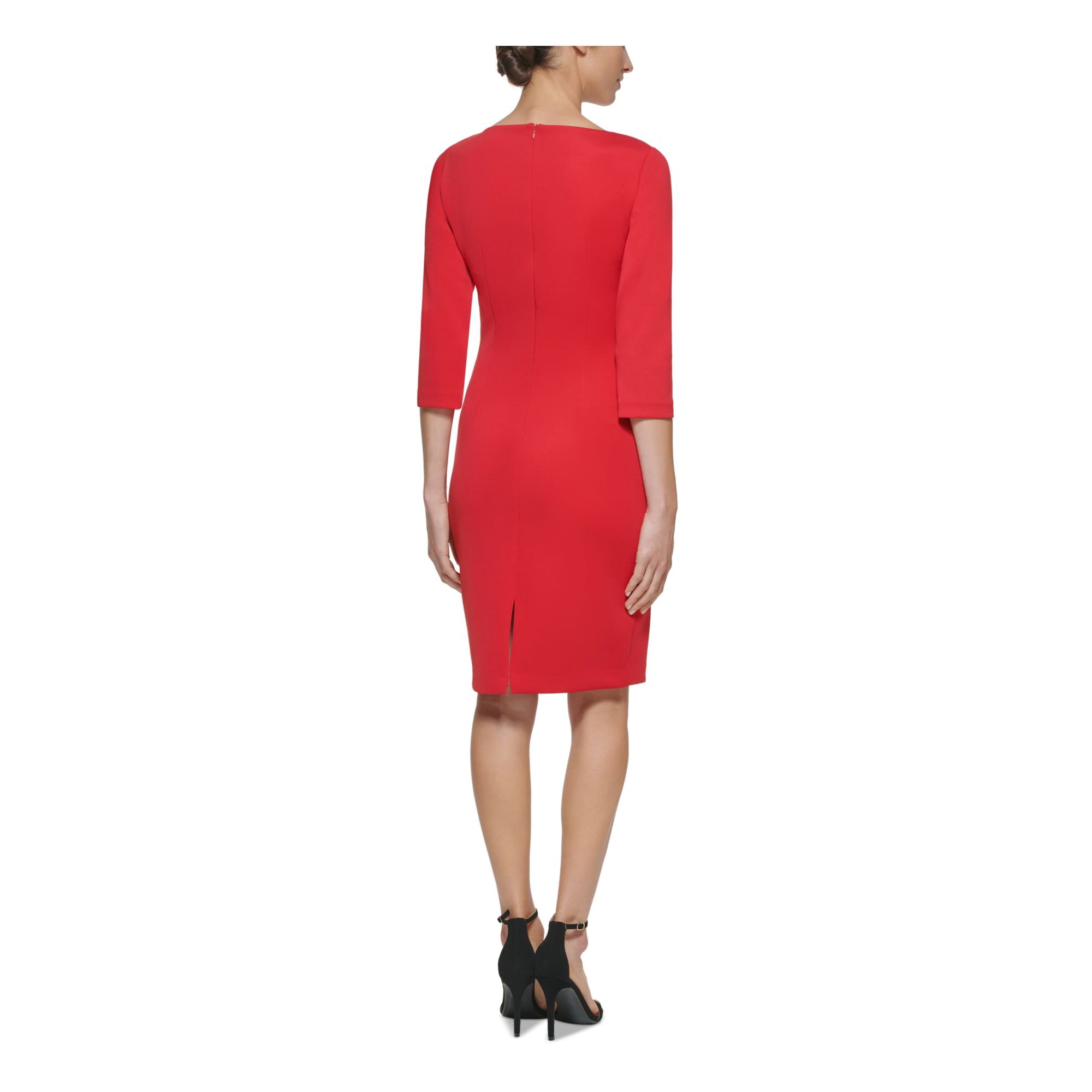 Cap sleeve jewel neck sheath dress eliza j hot sale