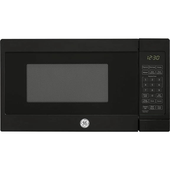 GE GCST07N1WBB Microwave Oven, 700-watt 6 Auto Cooking Settings, Kitchen Essentials for The Countertop, Dorm Room or Apartment, Child-Lock Technology 0.7 Cu. Ft, Black