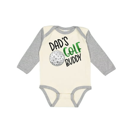 

Inktastic Dad s Golf Buddy with Golf Ball Gift Baby Boy or Baby Girl Long Sleeve Bodysuit