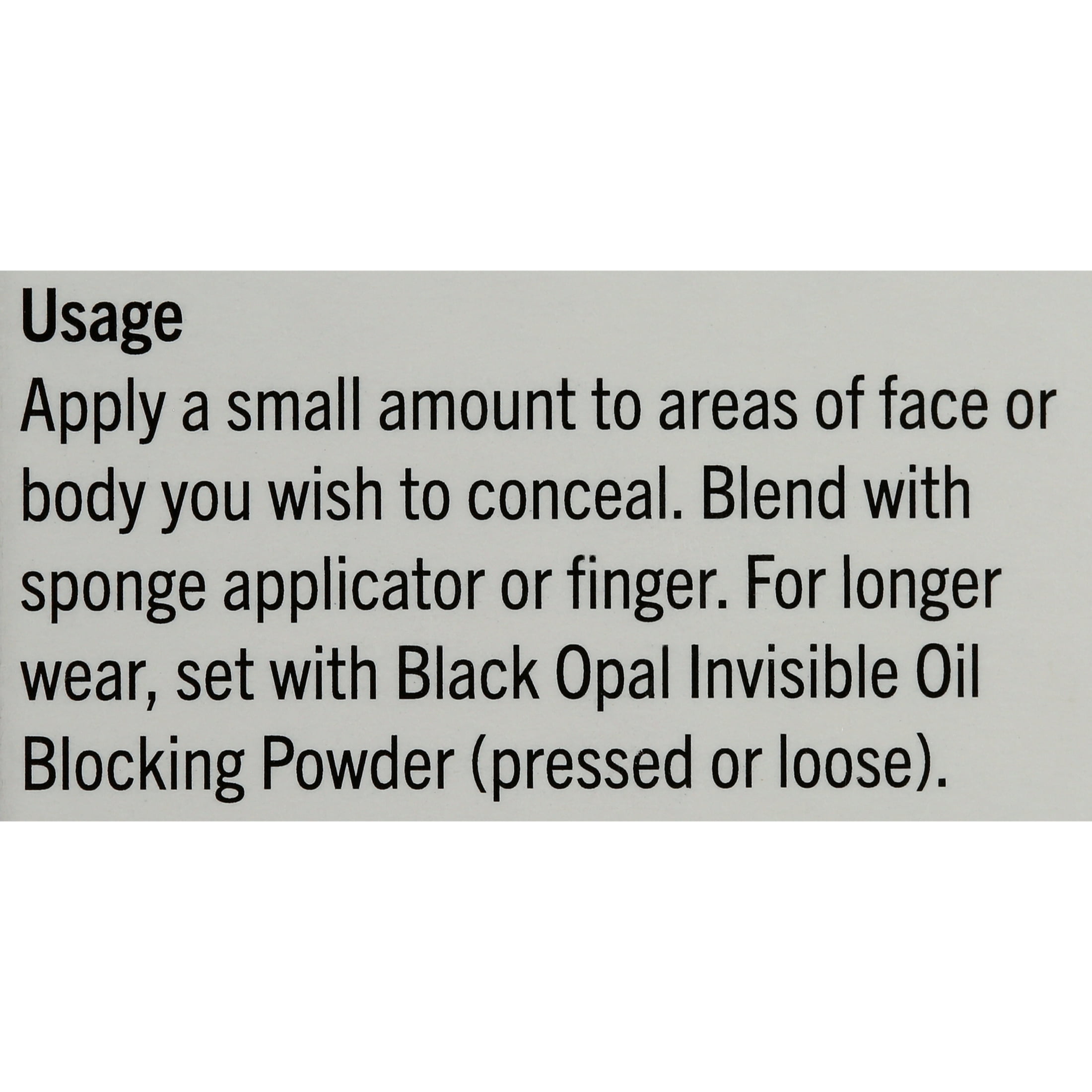 BLK/OPL Total Coverage Face + Body Concealer, Truly Topaz, 0.50 oz, Maximum Coverage, Hides Scars